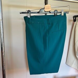 NWOT Uniqlo rich Teal High Waist Wide Leg Trousers sz 12